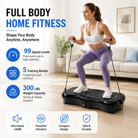 Diamri Whole Body Vibration Plate Exercise Machine With Remote