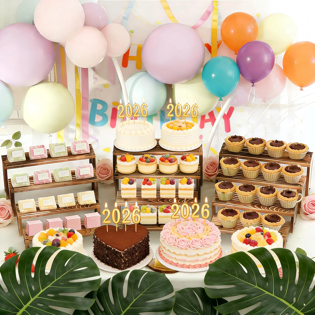 Wooden Tiered Display Risers For Cupcakes, Desserts And Vendor Events