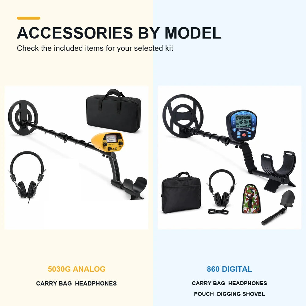 Adjustable Waterproof Metal Detector Kit With Digital Display Screen