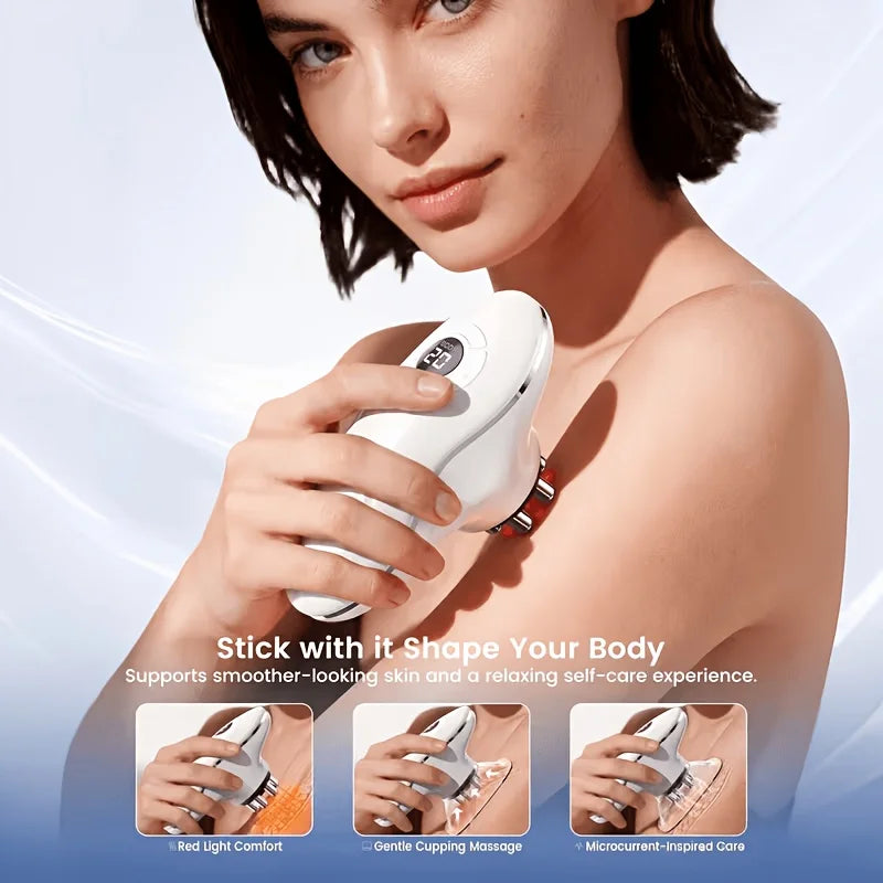 Jitesy Electric Cupping Massager With Red Light Therapy And Vacuum Suction