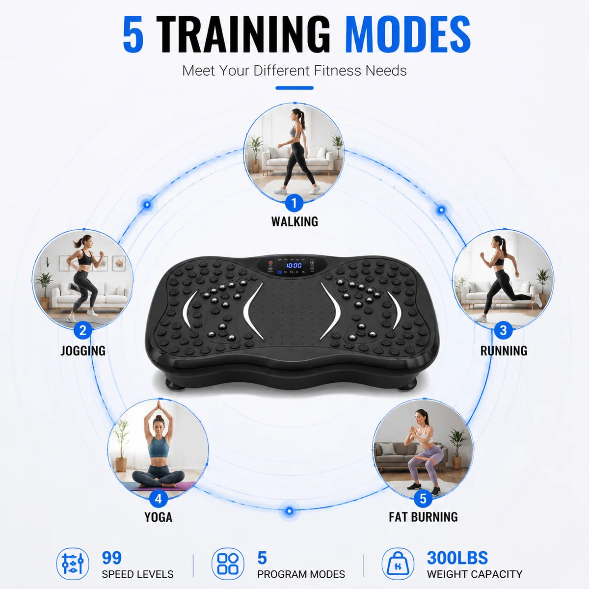 Diamri Whole Body Vibration Plate Exercise Machine With Remote