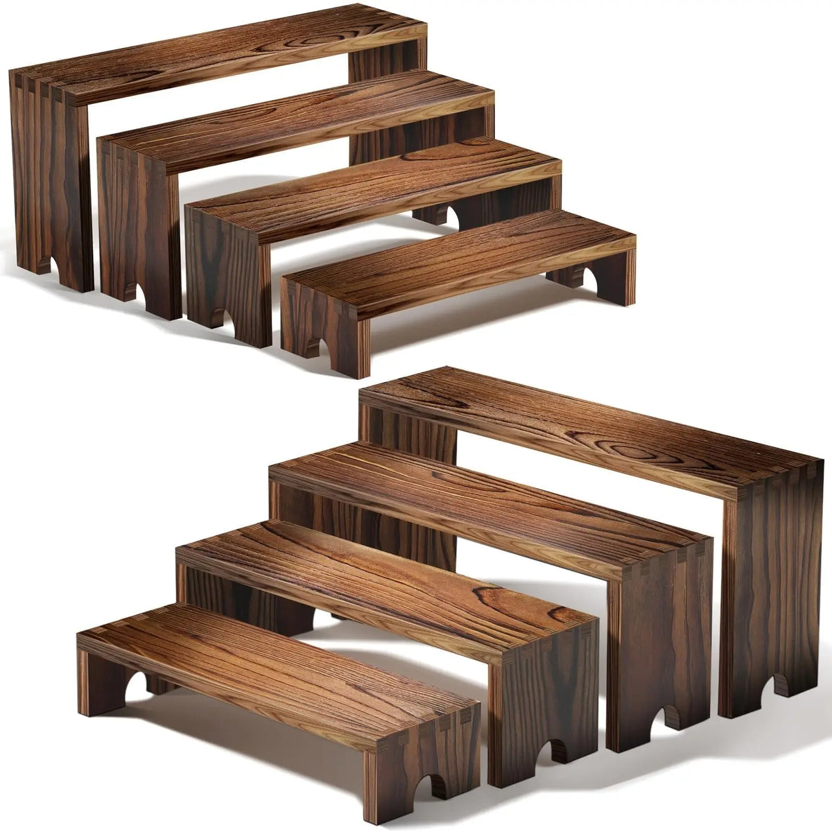 Wooden Tiered Display Risers For Cupcakes, Desserts And Vendor Events