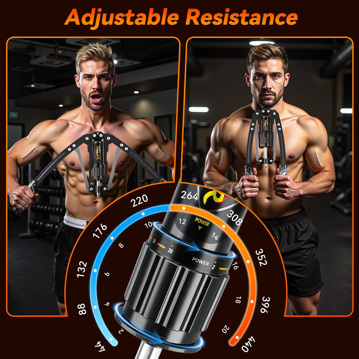 Adjustable Hydraulic Arm Power Twister And Strength Training Machine