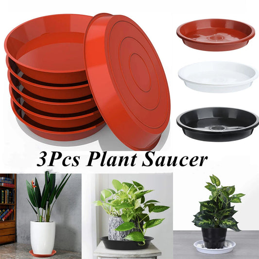 Heavy Duty Plastic Plant Saucers for Indoor and Outdoor Pots