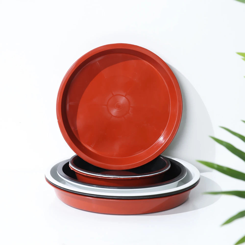 Heavy Duty Plastic Plant Saucers for Indoor and Outdoor Pots