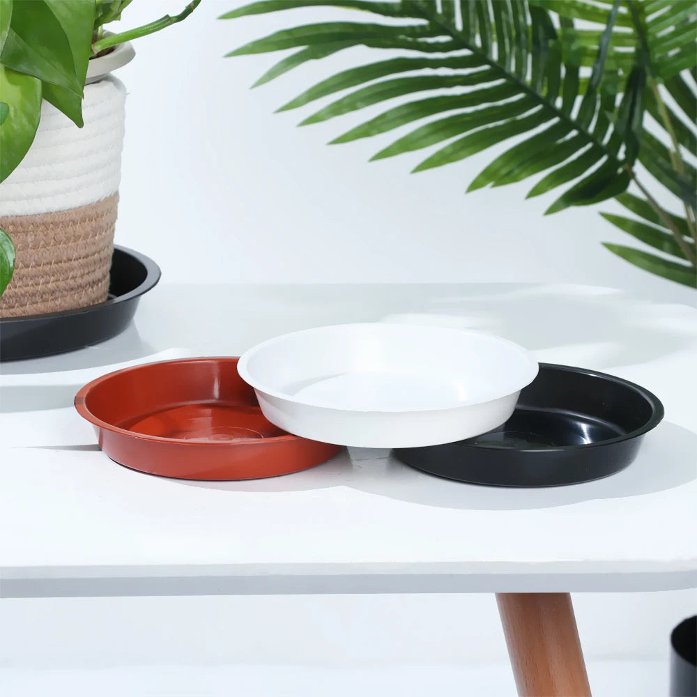 Heavy Duty Plastic Plant Saucers for Indoor and Outdoor Pots