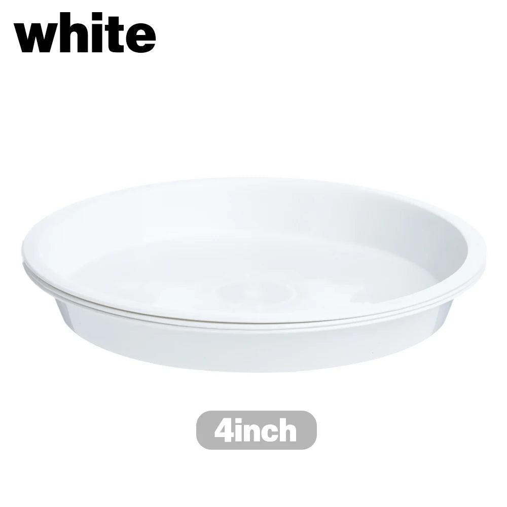 Heavy Duty Plastic Plant Saucers for Indoor and Outdoor Pots