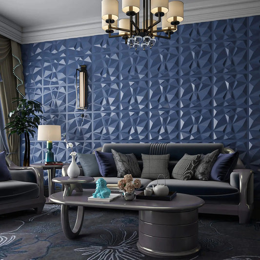 Art3d 3D PVC Wall Panels With Raised Diamond Design