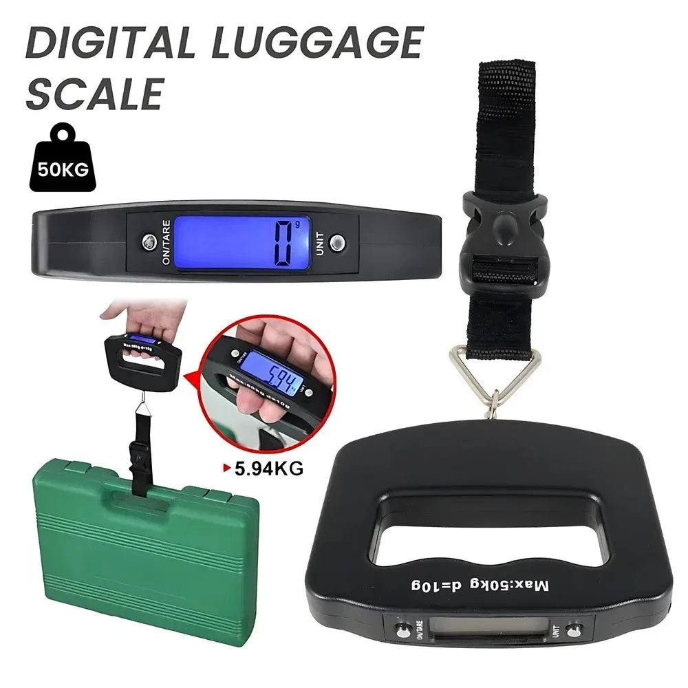 Electronic Portable Digital Luggage Scale With Backlight Display