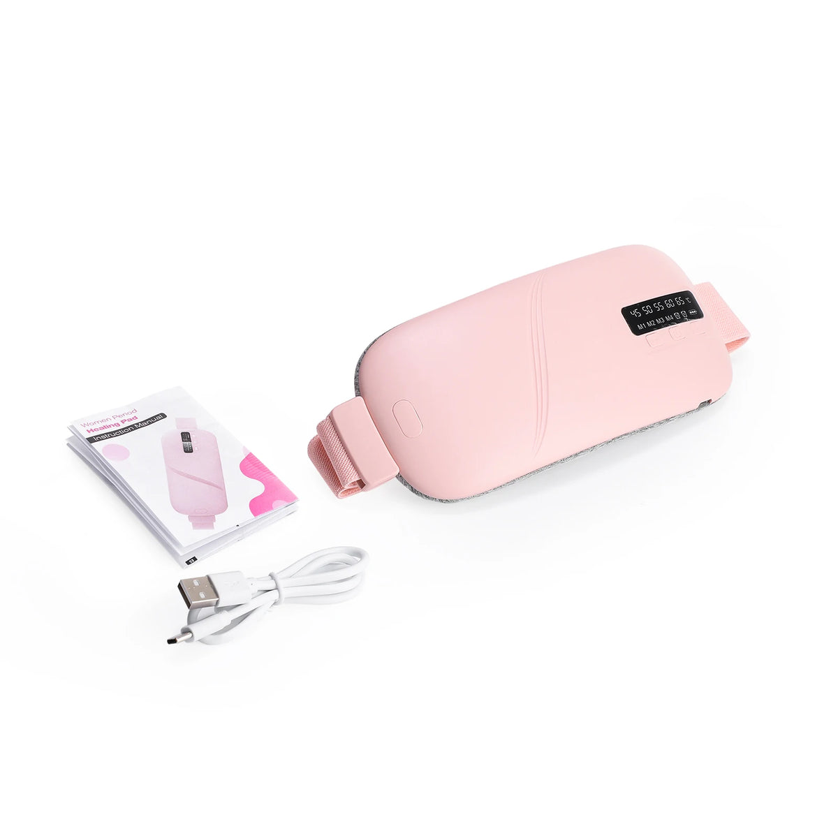 QIUGUO Cordless Heating Belt With Adjustable Heat And Vibration Modes