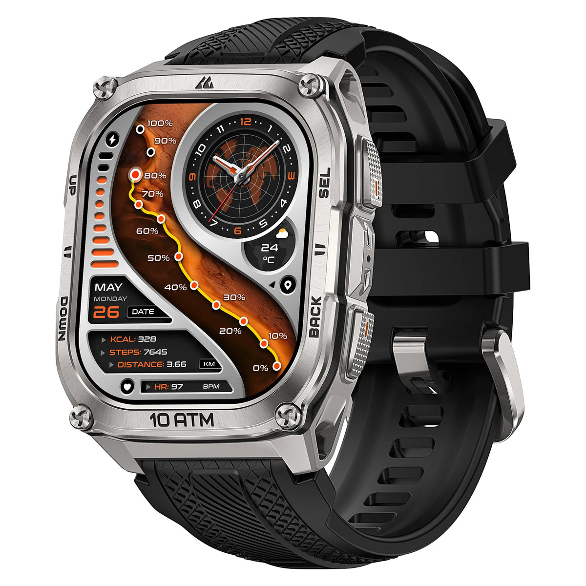 KOSPET Tank M4 Smart Watch GPS Stainless Steel Dive Edition