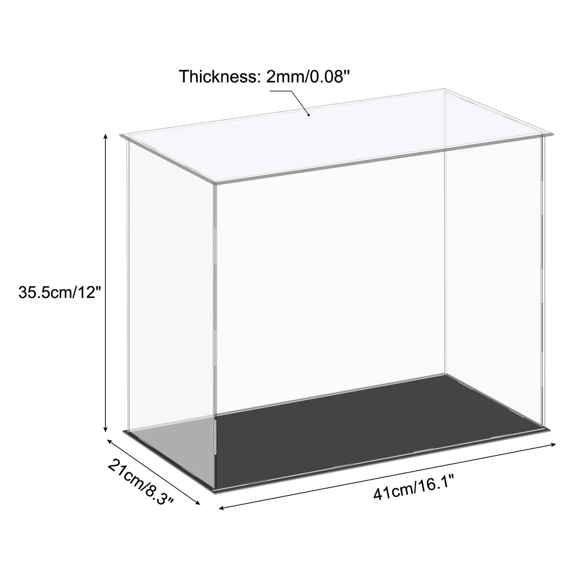 Acrylic Display Case Dustproof Storage Box For Collectibles