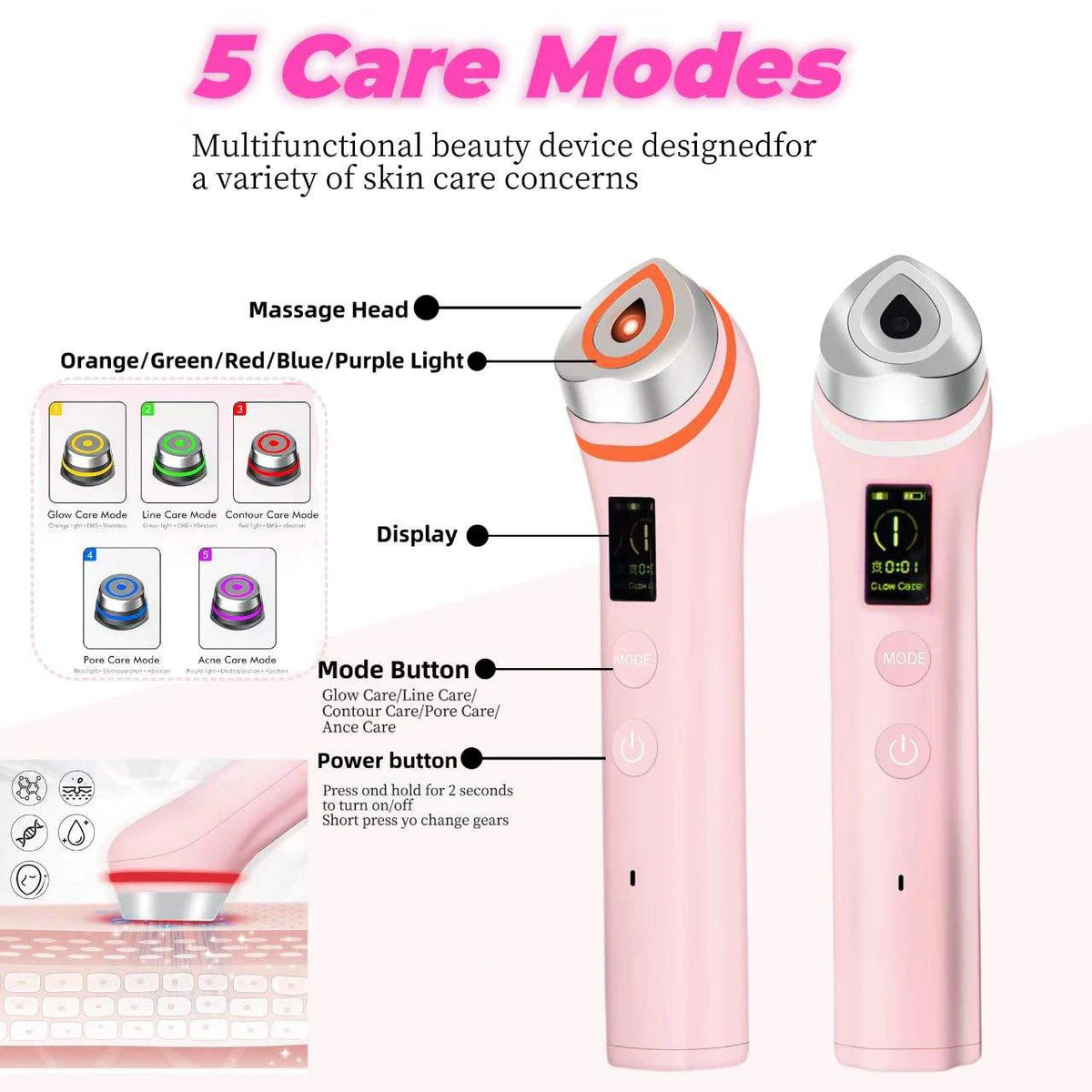 Anti Aging Facial Skin Care Booster Tool For Home Beauty
