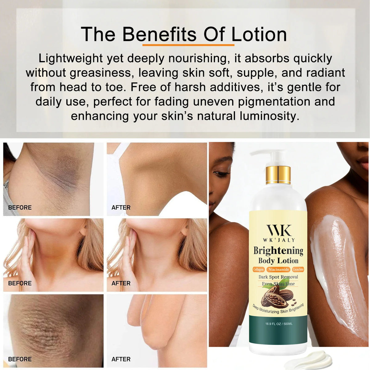 WKJALY Lightening Skin Kit For Women Moisturizing Spot Treatment