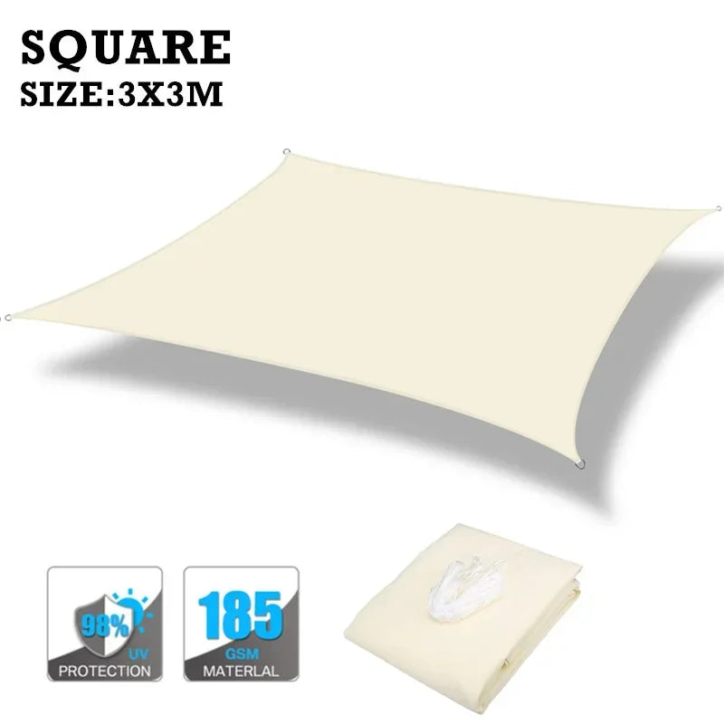 Waterproof Sun Shade Sail Canopy for Patio Garden and Camping
