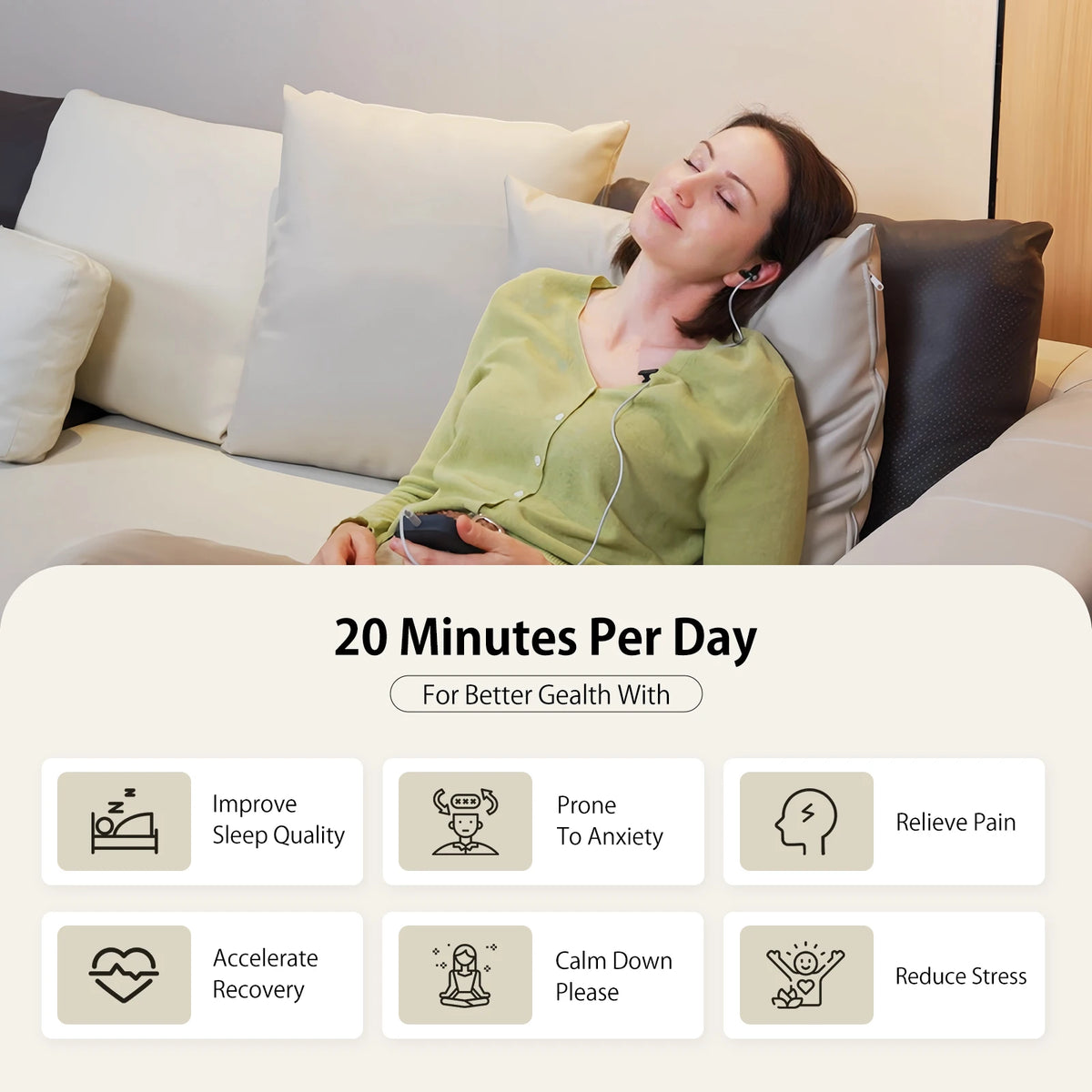 Zenowell Vagus Nerve Stimulation Device For Deep Sleep