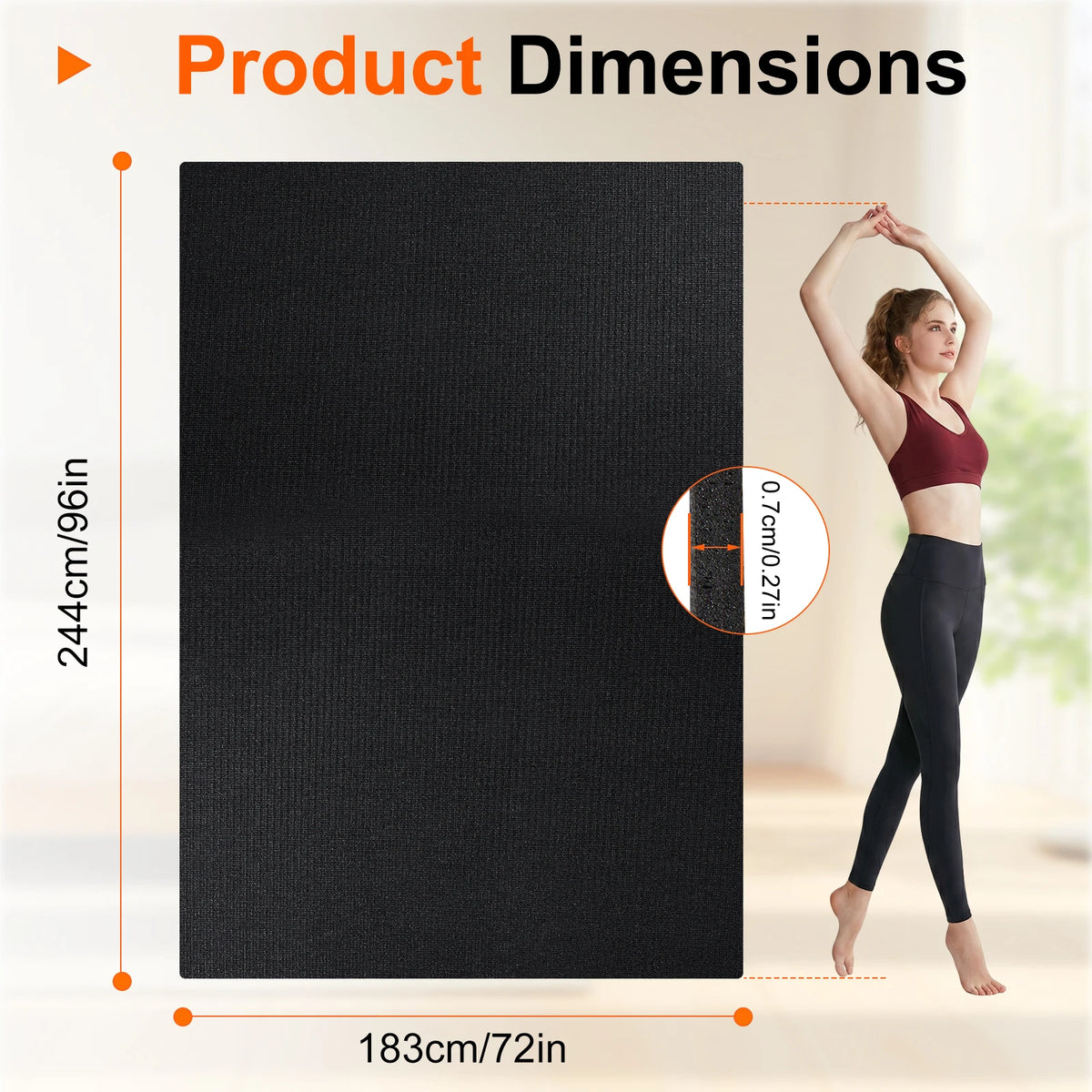 Premium Non Slip Workout Mat For Home Gym And Training