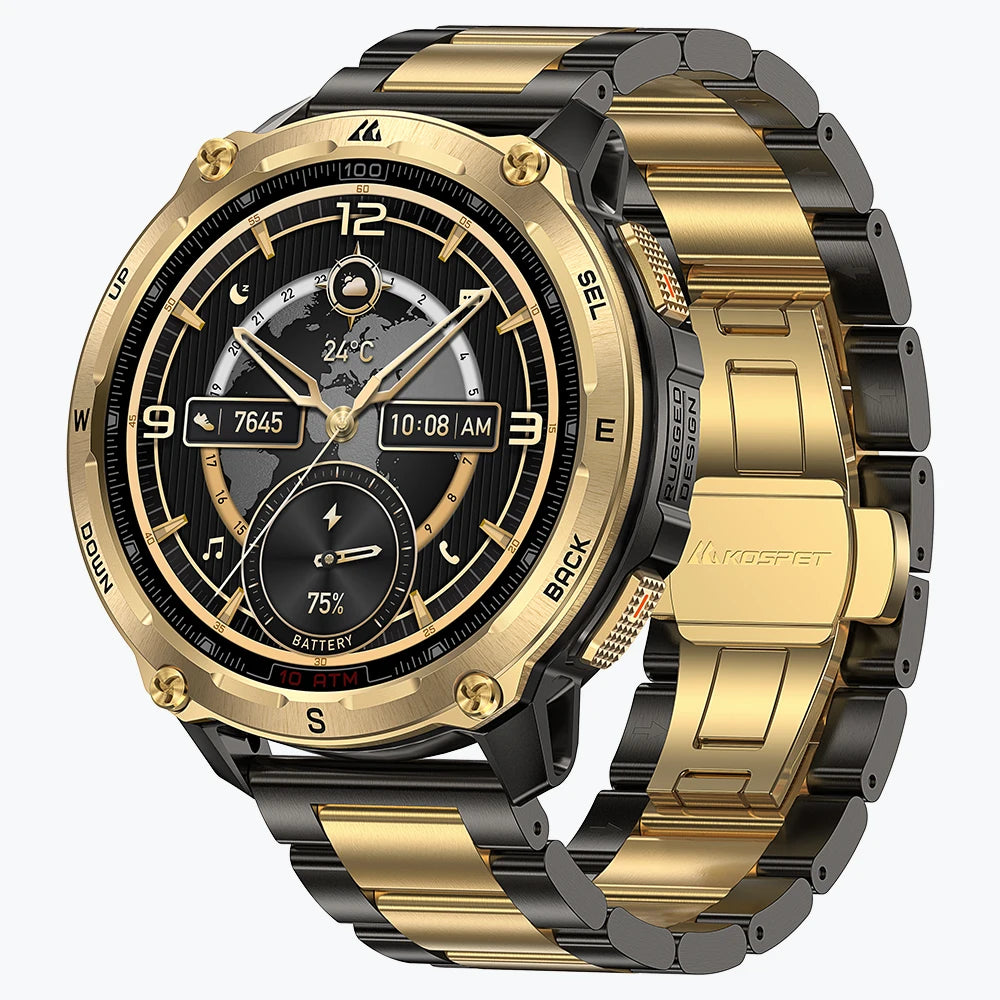 Kospet Tank T4 Male Military GPS Smartwatch With Offline Maps