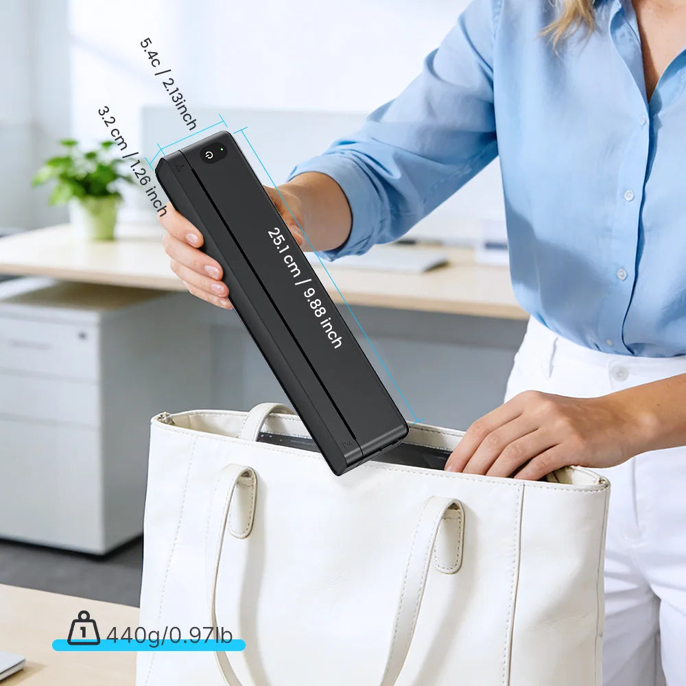 SWIFINT Wireless Inkless Thermal Printer for Travel and Home Office