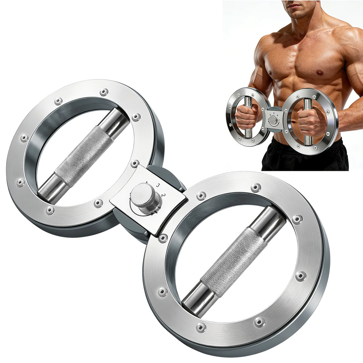 Adjustable Multifunctional Grip Strength Trainer Rotator For Forearm Exercise