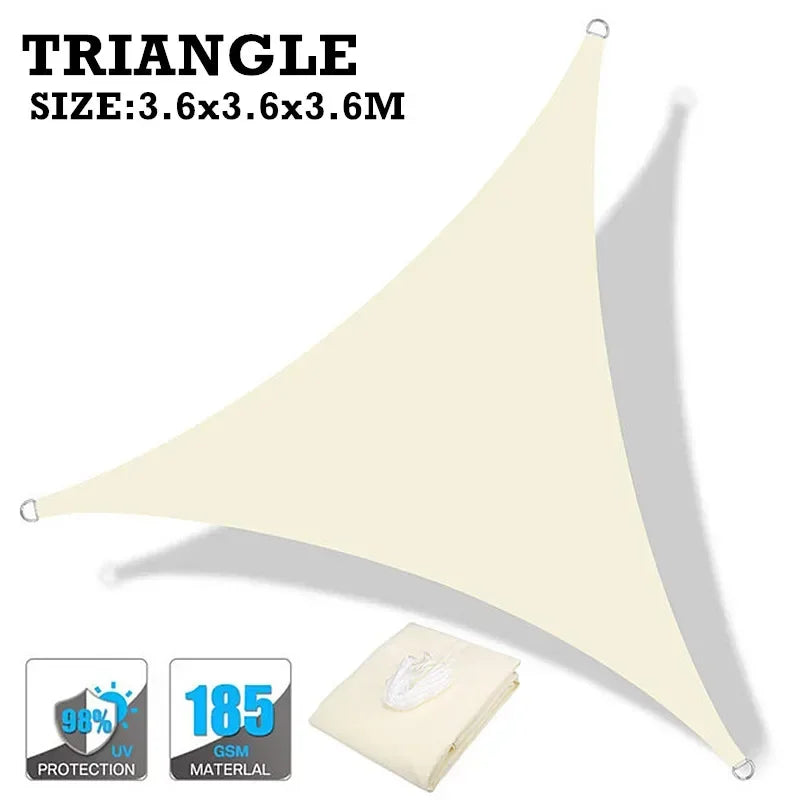 Waterproof Sun Shade Sail Canopy for Patio Garden and Camping