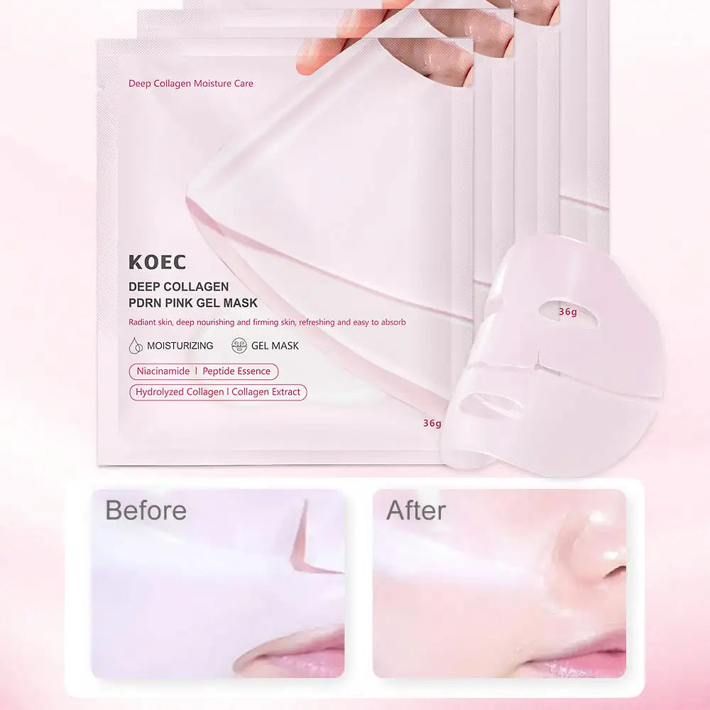 Pdrn Pink Collagen Gel Face Mask Deep Hydration Moisturizing Treatment