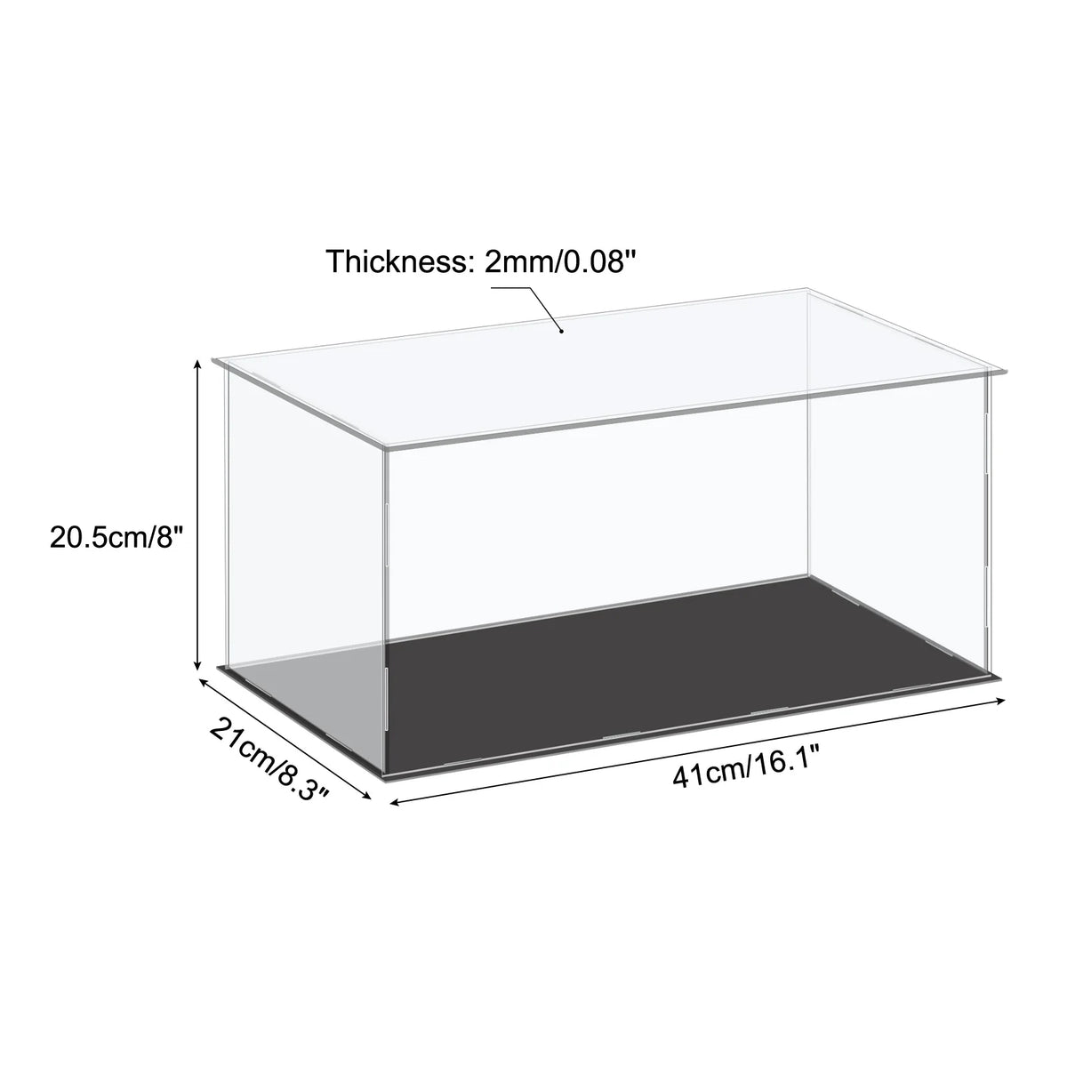 Acrylic Display Case Dustproof Storage Box For Collectibles