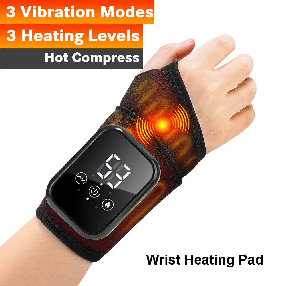 Hailicare Rechargeable Heated Ankle Brace With Vibration Foot Massage