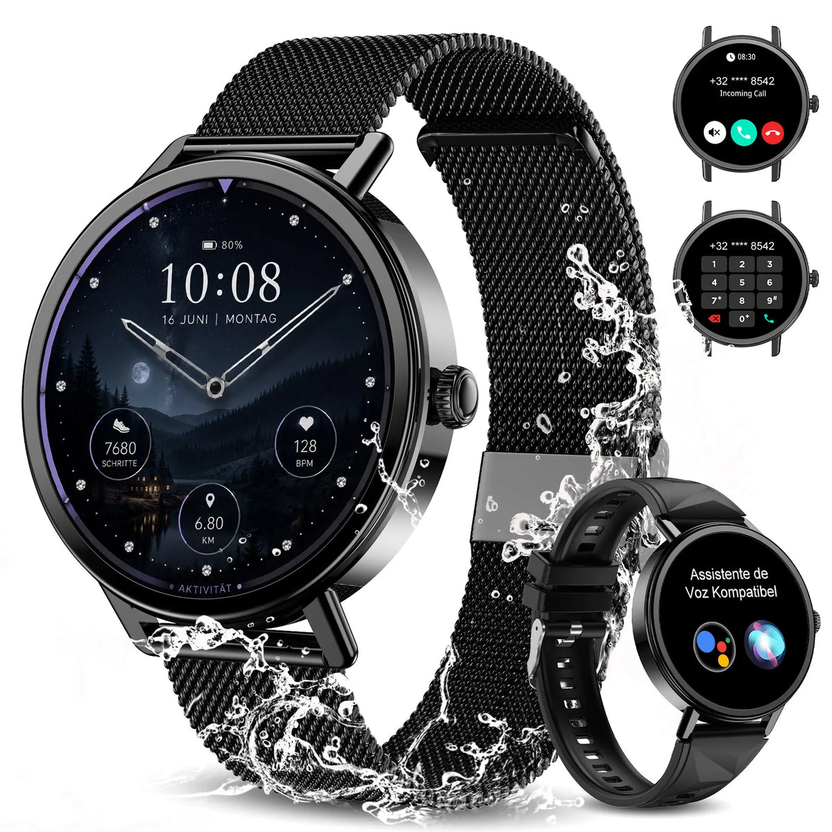 Blackview Waterproof Smartwatch With Heart Rate Monitor Fitness Tracking