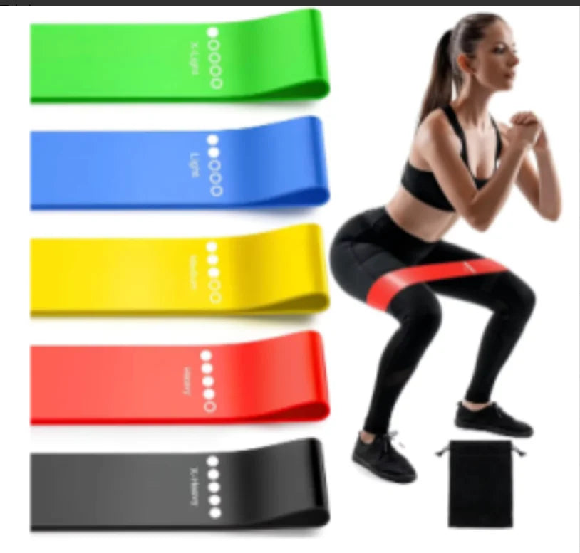 TPE Resistance Bands Set Five Levels Home Fitness Workout