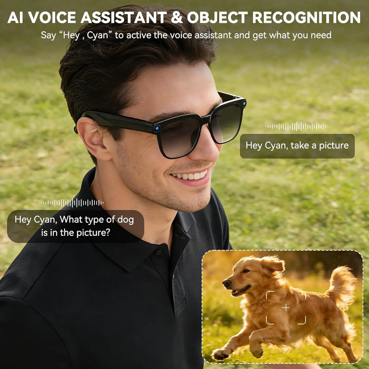 Bluetooth AI Smart Glasses With 8MP Camera And Live Translation