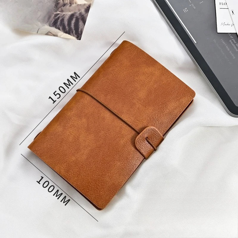 Vintage Leather Travel Diary Journal And Sketchbook Planner