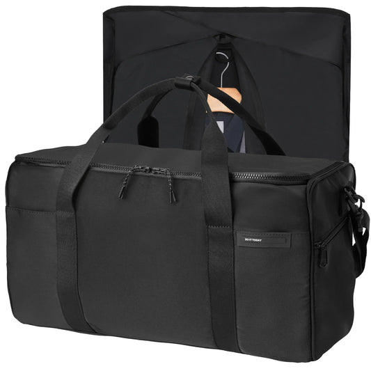 Nylon Travel Garment Bag With Shoulder Strap And Hanging Suit