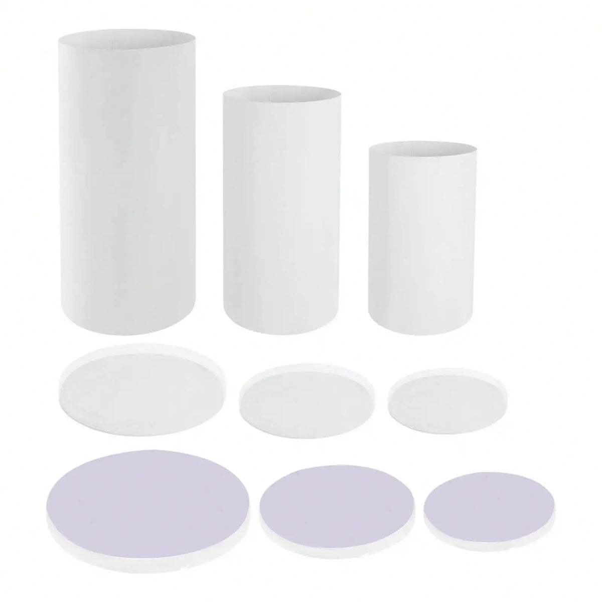 Cylinder Pedestal Display Stands for Weddings and Events