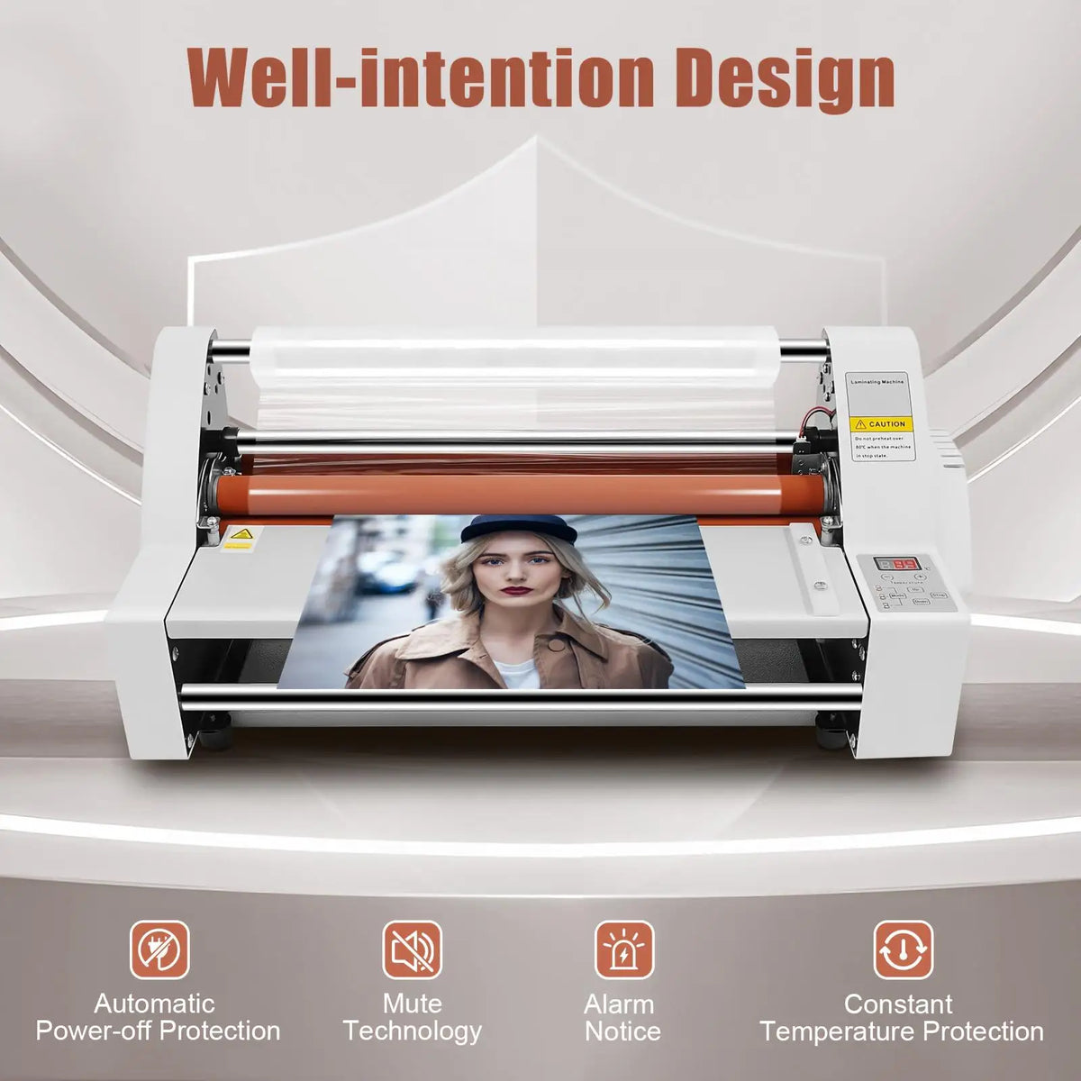 700W Double Sided Laminating Machine With Electronic Temperature Control