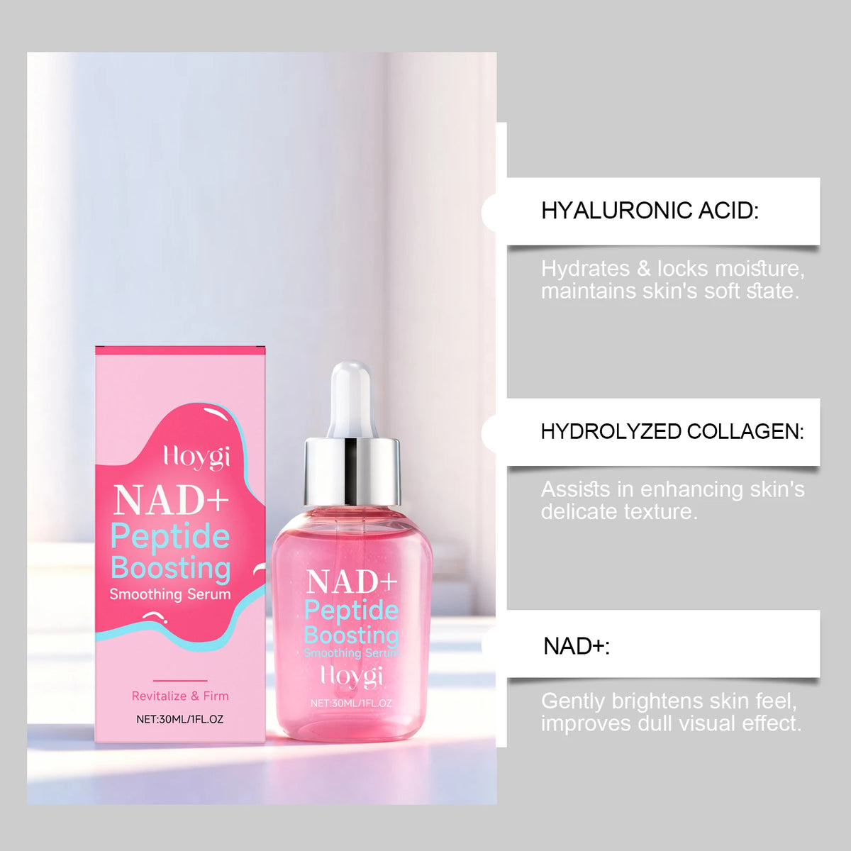 NAD Plus Peptide Serum And Cream Duo Anti Aging Firming