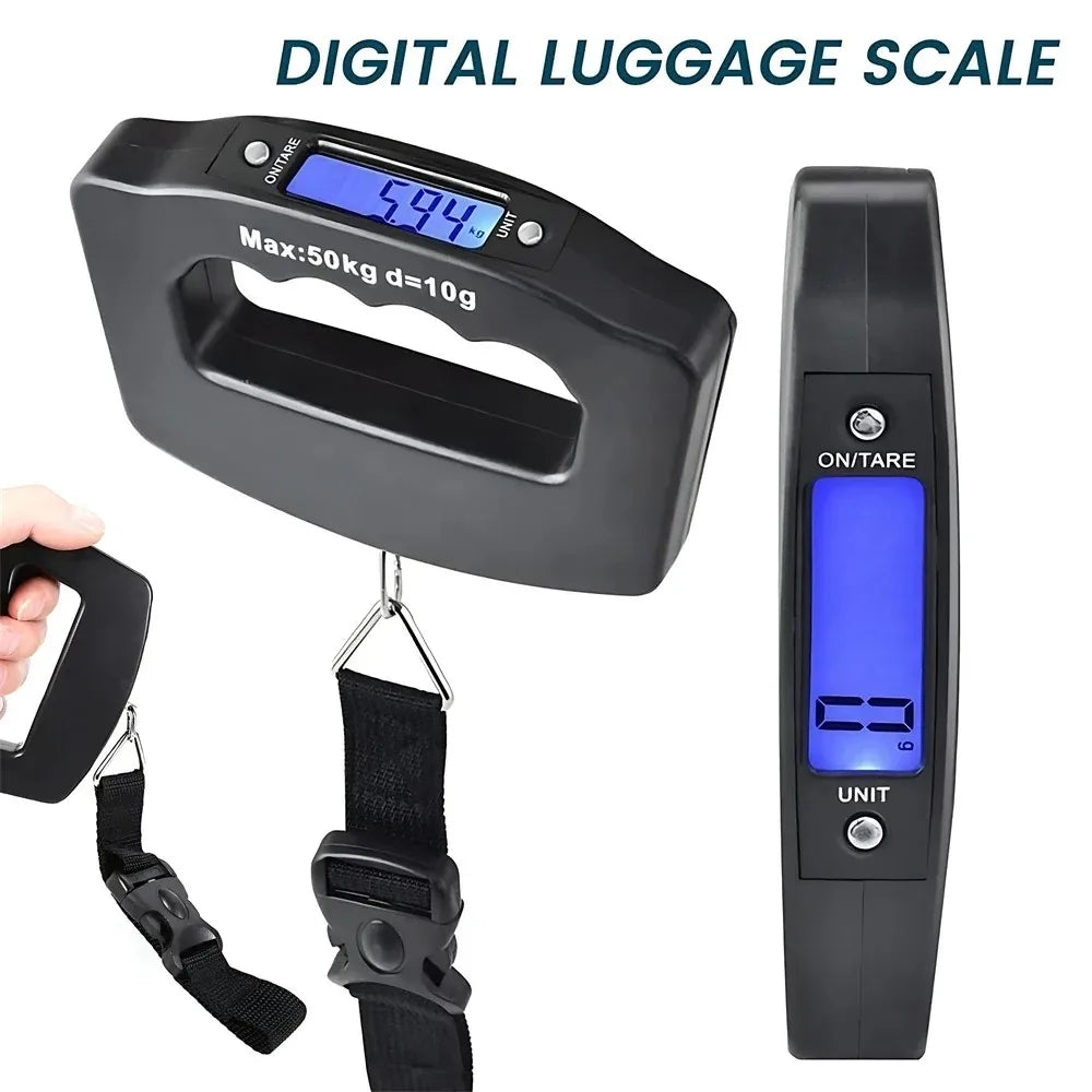 Electronic Portable Digital Luggage Scale With Backlight Display