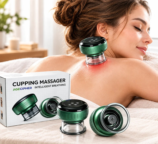 AGECIPHER Three In One Rechargeable Cupping Massage Relaxation Device