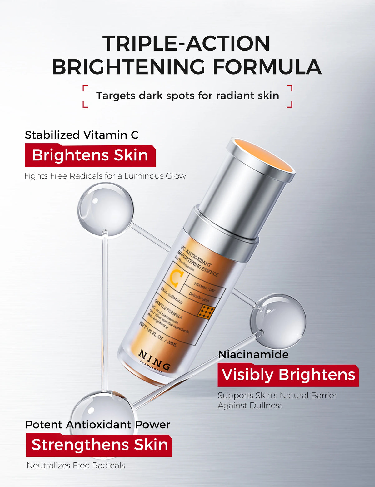 Ning Dermologie Niacinamide Vitamin C Brightening Face Serum