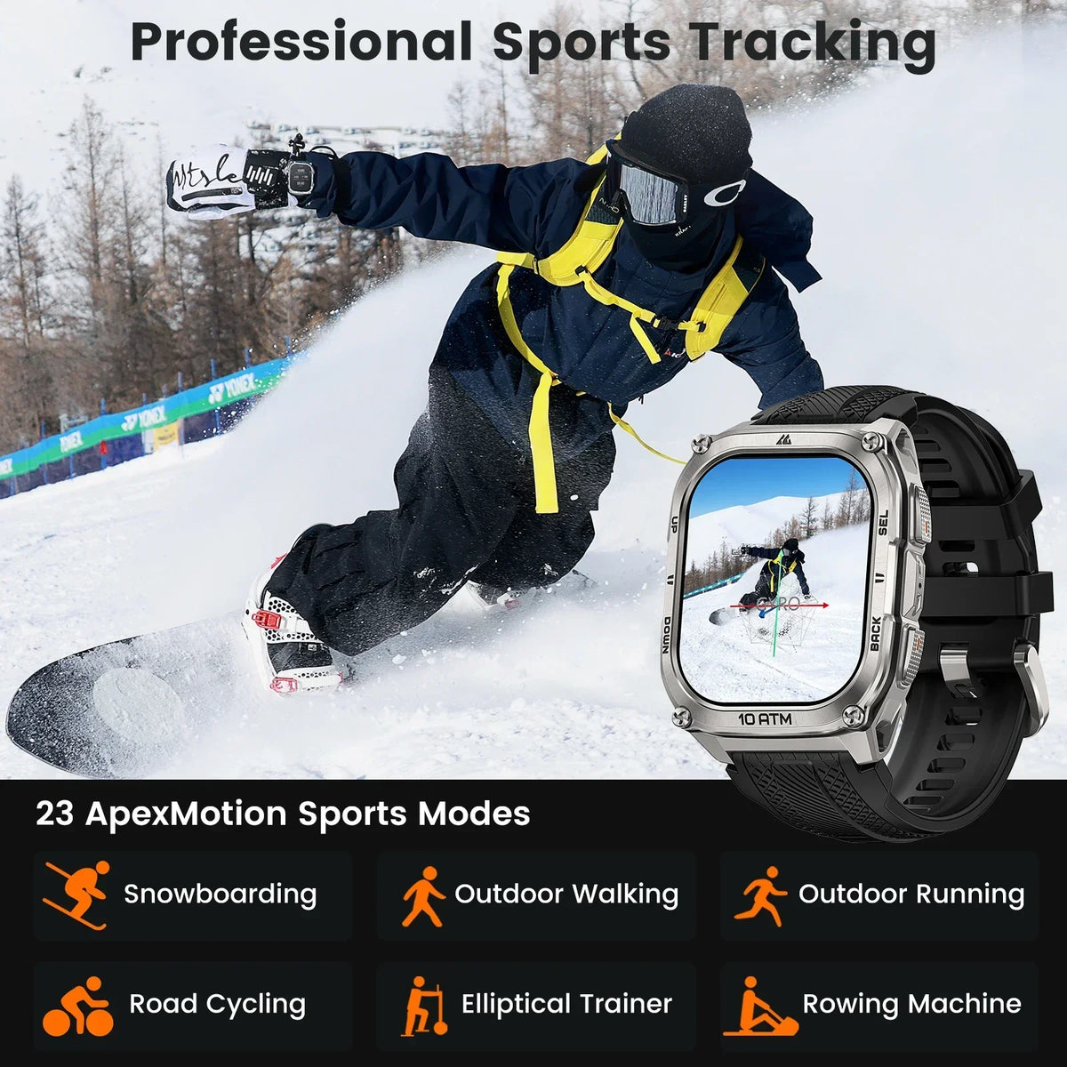 KOSPET Tank M4 Smart Watch GPS Stainless Steel Dive Edition