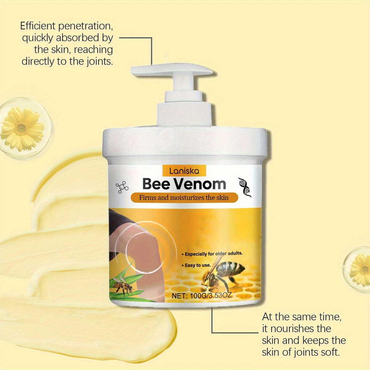 Bee Venom Joint Massage Cream Turmeric Arnica Body Care