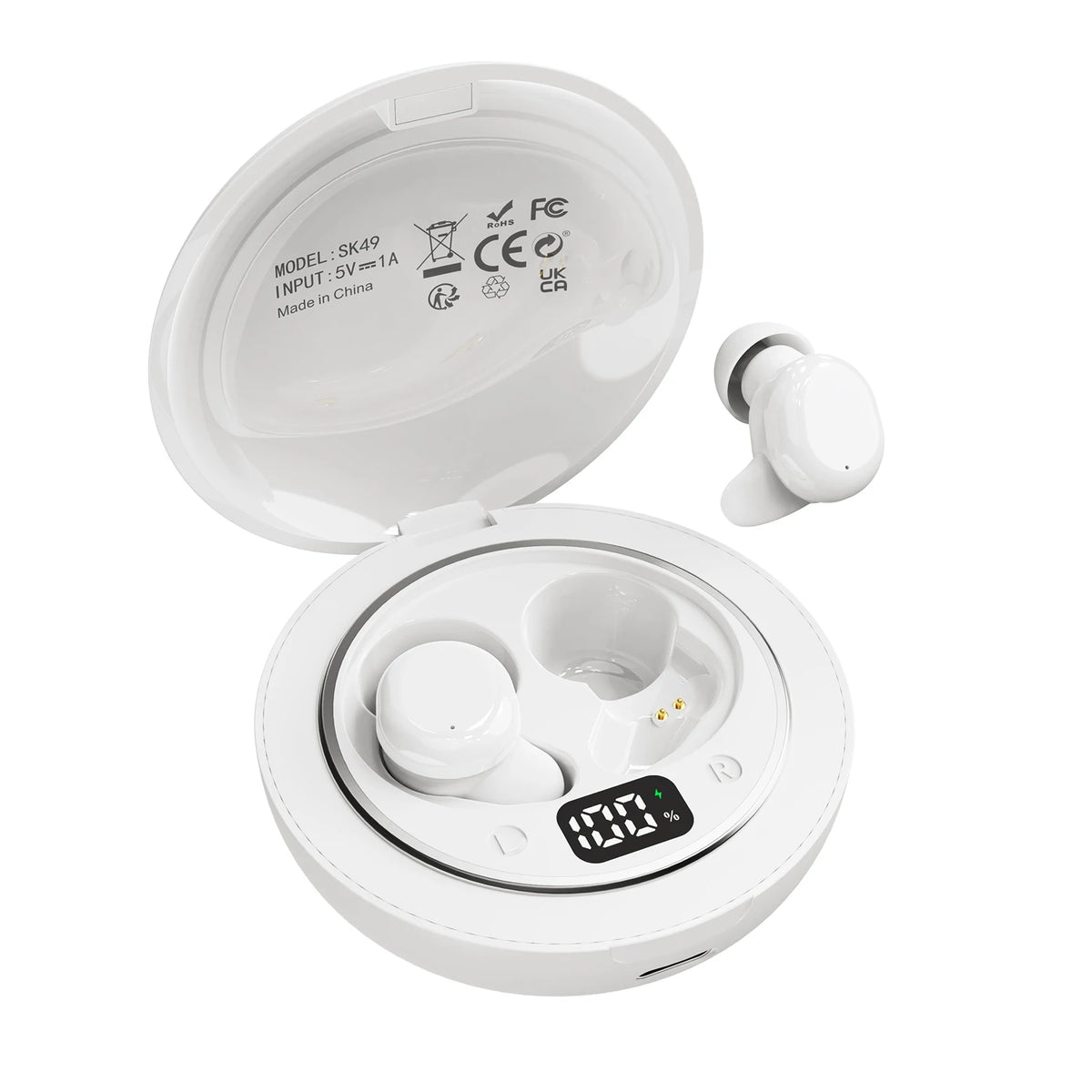 SHUKE Bluetooth Sleep Earbuds With Noise Cancellation For Side Sleepers