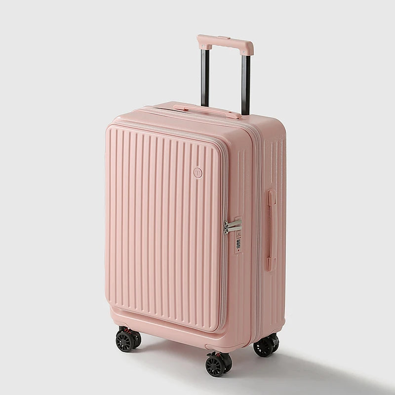 Dk Multifunctional Expandable Spinner Luggage With Brake Wheels And Usb