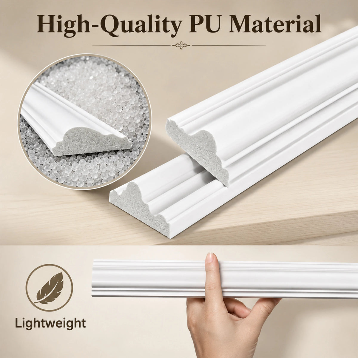 Peel And Stick Double Frame Wainscoting Wall Molding Kit