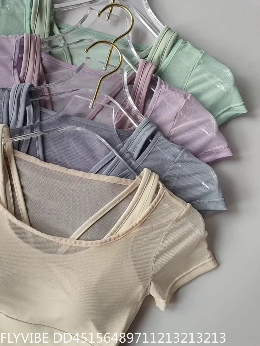 Women Quick Dry Seamless Yoga Top With Built In Support