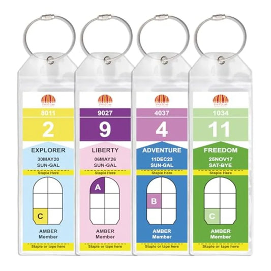 Secure Zip Seal Luggage Tags Waterproof Holder For Cruises