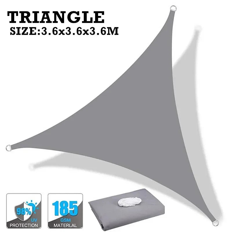 Waterproof Sun Shade Sail Canopy for Patio Garden and Camping