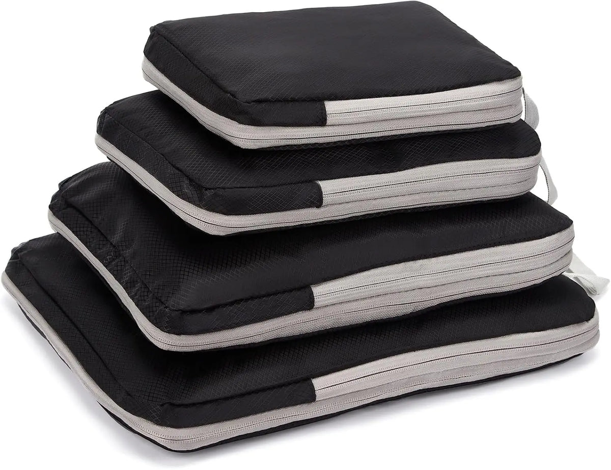 Waterproof Travel Compression Packing Cubes Set For Luggage Organization