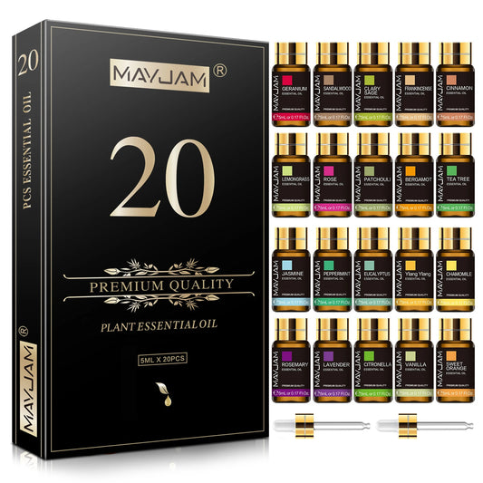 Mayjam Pure Essential Oil Kit For Aromatherapy Diffusers