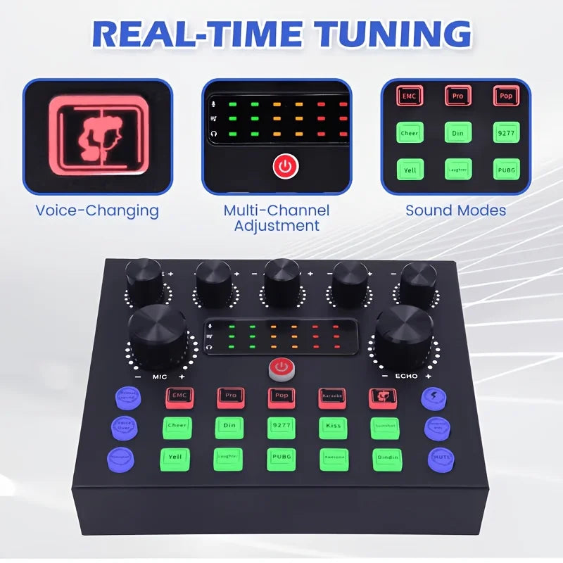 Home Recording Studio Kit With Condenser Microphone For Podcasting